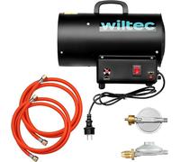 Ventilateur de chauffage au gaz de 15 kW, comprenant un régulateur de pression de gaz pour UK 700 mbar, radiateur de chauffage au gaz avec moteur de 30 W, générateur d'air chaud en acier, chauffage de