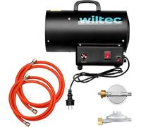 Ventilateur de chauffage au gaz de 15 kW, incluant un régulateur de pression de gaz pour l'Italie (700 mbar), radiateur de chauffage au gaz avec moteur de 30 W, générateur de chaleur en acier, chauffa