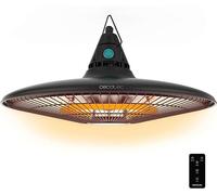 Ventilateur de chauffage extérieur électrique à encastrer au plafond, modèle ReadyWarm 1500 Power Ceiling, 1500 W, technologie halogène, indice de protection IP65, télécommande, zone de couverture de 