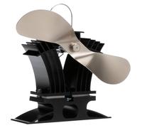 Ventilateur de chauffage pour poêle à bois, en aluminium, nickel, débit d'air de 140 CFM