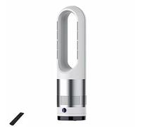Ventilateur de chauffage sans lame,refroidissement et chauffage,ventilateur de chauffage tour oscillant sans lame à 80°,ventilateur sans feuilles silencieux avec 3 chaleurs/8 vitesses/minuterie 8H