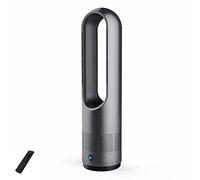 Ventilateur de chauffage sans lame,refroidissement et chauffage,ventilateur de chauffage tour oscillant sans lame à 80°,ventilateur sans feuilles silencieux avec 3 chaleurs/8 vitesses/minuterie 8H