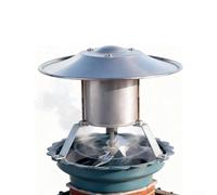 Ventilateur de cheminée 120 W en acier inoxydable pour poêle à bois, cheminée, chaudière, four, suppression de fumée silencieuse, unité métallique argentée