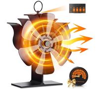 Ventilateur de cheminée à 5 pales, amélioration pour les poêles à bois, efficace