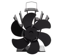 Ventilateur de cheminée à 6 pales, fonctionnant à l'énergie thermique, pour poêle à bois