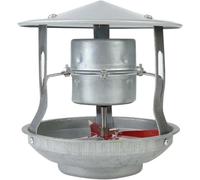 Ventilateur de Cheminée Inducteur de Tirage, Extraction de Fumée Améliorée pour Poêle à Bois, Compatible Diamètre de Conduit 9-17cm, Options d'alimentation Flexibles, Installation Facile,60W