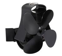 Ventilateur de Cheminée Thermique en Alliage D'aluminium à 4 Pales | Batterie, pour Poêle à Bois et Tuyau, 180-210 Fm, 1100 Tr/min, Bruit ≤ 25