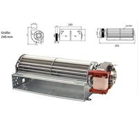Ventilateur de circulation d'air 230V, ventilateur de circulation d'air pour four, usage professionnel, diamètre 180-300mm, ventilateur radial, modèle universel, disponible en différentes tailles (ven