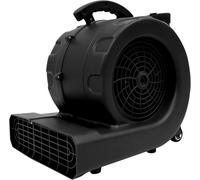 Ventilateur de circulation d'air, ventilateur de chantier, ventilateur de sol pour salle de sport, ventilateur de chantier de 750W avec 3 angles de soufflage, déshumidificateur de chantier, séchoir de