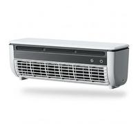Ventilateur de climatisation, mini climatiseur, ventilateur AC portable pour chambre à coucher, bureau, maison, refroidisseur de brume mural, rechargeable sans perçage 6000 mAh, blanc