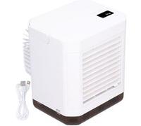 Ventilateur de climatiseur portatif humidificateur par USB 17x15x12cm-blanc G