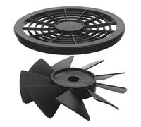 Ventilateur de Compresseur P-580 en Plastique Noir avec Protection | Remplacement pour Moteurs et Compresseurs D’air, Usage Atelier Calme, Protège les Doigts, Format Compact Portable