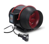 Ventilateur De Conduit 100mm Contrôle Vitesse En Ligne À Débit Mixte Circulaire Tuyau 4 Pouces Haute Ventilation D'échappement Silencieux Commercial