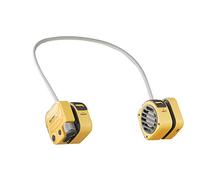 Ventilateur de Cou, Petit Ventilateur de Cou Silencieux Portable avec lumières, Mini Ventilateur de Cou Suspendu USB Pliable pour Le Bureau, la Maison, l'extérieur et Le Sport, Jaune (Whi
