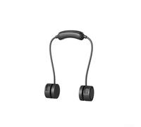 Ventilateur de cou pliable et portable avec rotation à 360 degrés et refroidissement à trois vitesses pour voyage et trajet (noir)