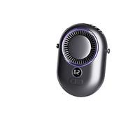 Ventilateur de cou polyvalent à effet rafraîchissant,ELVANZA Ventilateur,refroidissement par semi-conducteurs,batterie haute capacité de 1 200 mAh,faible niveau sonore,gris gris
