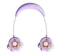 Ventilateur de cou portable à 2 vitesses, mains libres, mains libres | Ventilateur de cou portable à flux d'air puissant pour femme, maman, papa, épouse, mari, famille
