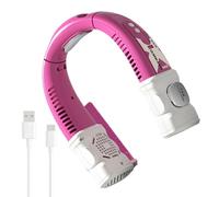 Ventilateur De Cou Portable - Faible Bruit Charge Rapide Type-C - Ventilateur Nuque Rafraîchissant | Idéal Pour Les Trajets Domicile-Travail, Les Voyages, La Pêche, L'Escalade, Des Road Trips, Plage E