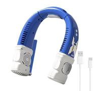 Ventilateur De Cou Portable | Rechargeable 5 Vitesses Affichage Numérique,Ventilateur Nuque Rafraîchissant - Idéal Pour Les Trajets Domicile-Travail, Les Voyages, La Pêche, L'Escalade, Des Road Trips,