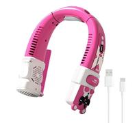 Ventilateur De Cou Portable | Rechargeable Réglable 5 Vitesses | Ventilateur Nuque Rafraîchissant,Pour Voyage Pêche Bureau Trajet Escalade Plage Hommes Femmes Jeunes Adolescents Adultes