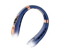 Ventilateur de cou rechargeable sans pales 5 vitesses avec affichage | Ventilateur silencieux autour du cou pour l'été, la maison, l'école, le bureau, les voyages, la randonnée, la marche