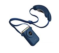 Ventilateur de Cou, réfrigération à Semi-conducteurs, Mini Ventilateur sans pales à 3 Vitesses, Ventilateur de Cou Rechargeable par USB, Bleu (Blanc Blanc)