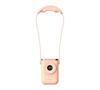 Ventilateur de Cou, réfrigération à Semi-conducteurs, Mini Ventilateur sans pales à 3 Vitesses, Ventilateur de Cou Rechargeable par USB, Bleu (Blanc Blanc)