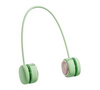 Ventilateur de cou silencieux à 5 vitesses - Ventilateur portable flexible, ventilateur portable rechargeable pour cou avec écran LED, refroidisseur personnel mains libres avec flux d'air puissant