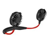 Ventilateur de cou suspendu Double Effet Rechargeable USB Portable - Noir Noir G