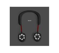 Ventilateur de cou suspendu Mini Portable Rechargeable Double Effet USB - Noir