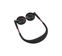 Ventilateur de cou suspendu Mini Portable Rechargeable Double Effet USB - Noir