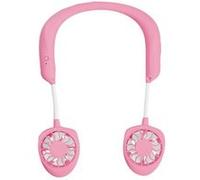 Ventilateur de cou suspendu Mini Portable Rechargeable Double Effet USB - Rose G