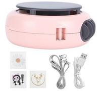 Ventilateur de Cou Suspendu Rond Portable à 3 Vitesses Rose Rose G