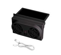 Ventilateur de fenêtre de voiture, installation facile, 16 x 10 x 3,5 cm, climatisation solaire, ventilateur de fenêtre de voiture, design économe en énergie, pour voyage, extérieur, camping-car