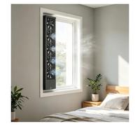 Ventilateur de fenêtre Ventilateur de fenêtre for chambre à coucher | Extracteur d'air Silencieux Réglable sans Perçage,pour maison, cuisine, chambre à coucher, bureau(185-195cm/72.83-76.77in)
