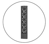 Ventilateur de Fenêtre Vertical Mural 86cm-98cm avec Télécommande, 5 Lames | Ventilateur de Fenêtre Réversible pour Fenêtre Coulissante Serre, Garage(Without remote control)