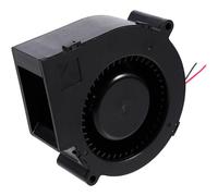 Ventilateur de Four 12v 2.4a, Soufflerie Turbine Noire 9,7 CM | Double Roulement à Billes sans Entretien, Débit D’air Élevé, Dissipation Thermique, Pbt, 42,8 Cfm