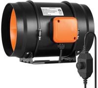 Ventilateur de gaine, 203 mm, 506 CFM, vitesse variable, silencieux, pour refroidissement