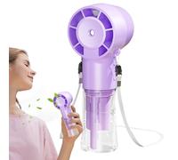 Ventilateur de nébulisation portable - Ventilateur de brume silencieux 12 000 tr/min - Petit nébuliseur de refroidissement silencieux portable 1200 mAh pour temps chaud terrasse bains bains piscine