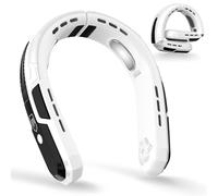 Ventilateur de nuque portable, 6000 mAh, batterie rechargeable, 3 vitesses, pliable, USB, silencieux, pour les voyages en plein air et l'intérieur, cadeau pour hommes et femmes