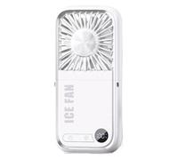 Ventilateur de Nuque Portable Ventilateur D'Air Frais | Ventilateur Pliable Silencieux avec Écran Numérique LED et Alimentation USB pour Utilisation Nomade Intérieur