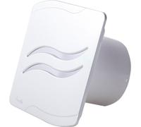 Ventilateur de petite pièce Système Turbo S-Line Argent 100 CTR avec ralentisseur & régulateur d'étage