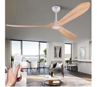 Ventilateur de Plafond 183 cm - - 6 Vitesses - Moteur CC Silencieux - Télécommande - Pour Terrasse/Salon/Chambre