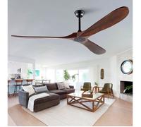 Ventilateur de Plafond 183 cm - Moteur CC Silencieux - Fonction Mémoire - Télécommande - Pour Terrasse/Salon/Gazebo/Garage