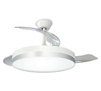 Ventilateur De Plafond 3cct Argent éclairage Led 3cct Réglable - Edm