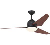 Ventilateur de plafond à basse consommation avec éclairage et télécommande Eco Aviatos 132 cm Gris basalte / Cerisier