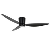 Ventilateur de plafond à basse consommation avec éclairage LED et télécommande Array Noir 137 cm