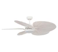 Ventilateur de plafond à basse consommation avec éclairage LED et télécommande Bali Blanc 132 cm