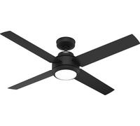 Ventilateur de plafond à basse consommation avec éclairage LED et télécommande Greta Noir 132 cm