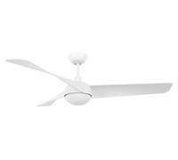 Ventilateur de plafond à basse consommation avec éclairage LED et télécommande Osprey Blanc